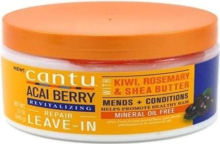 Actual product image Cantu Acai Berry Leave-In Revitalizing Repair Cream 12 Ounce (12 ml)