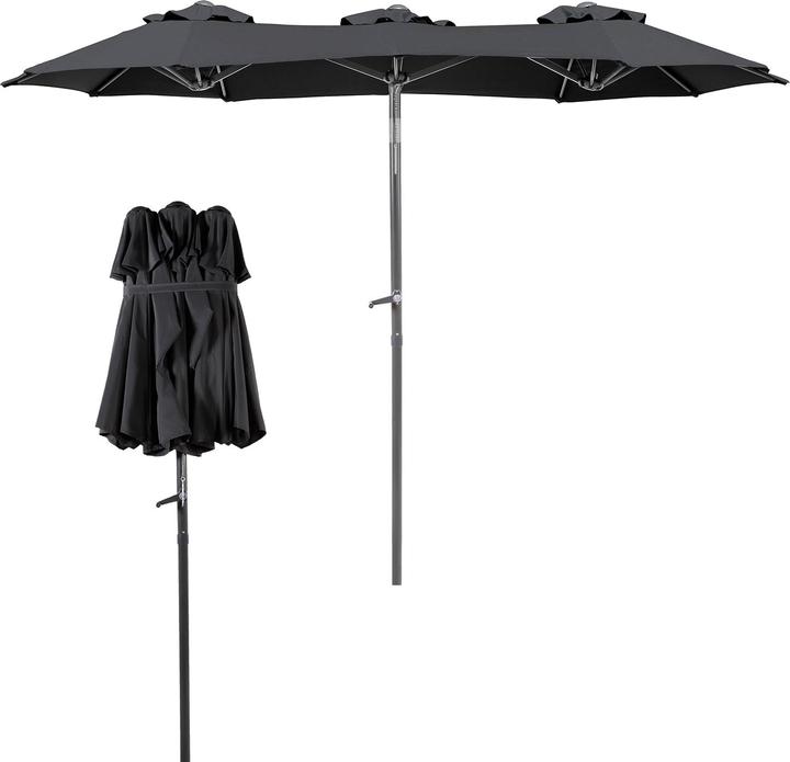 Mojawo Double parasol Balcony parasol Folding parasol