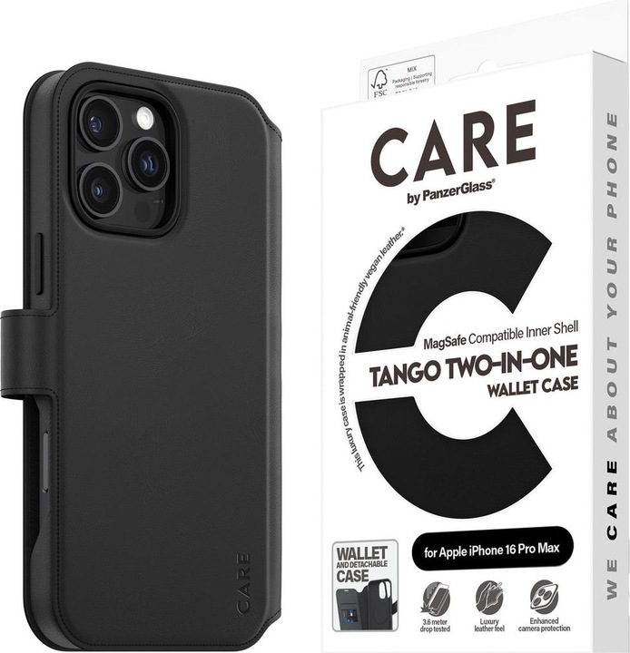 Actual product image PanzerGlass CARE Tango Two-in-One Wallet Case (Apple iPhone 16 Pro Max)