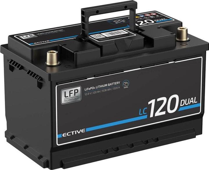 Actual product image Ective LC 120 Dual LFP | Starter and supply battery (12 V, 120 Ah, 1320 A)