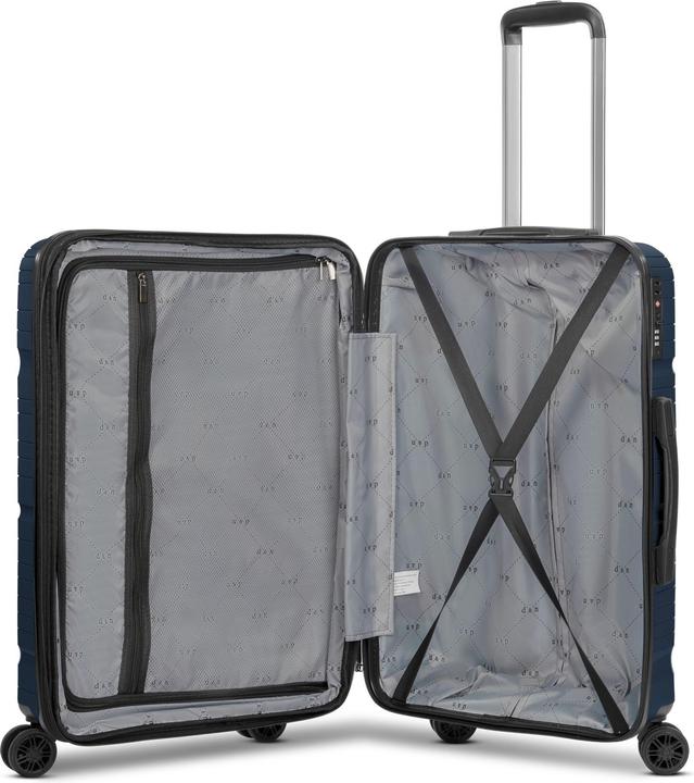 Actual product image D&N Travel Line 4300-Plus 4-wheel trolley M 65 cm with expansion fold (58 l, M (50 - 90l))
