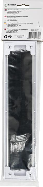 Produktbild Benson Home Weisser Briefkasten mit Zugluftstopper