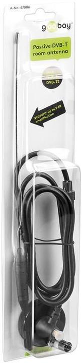 Immagine prodotto Goobay Antenna passiva DVB-T2 HD per interni (Antenna interna, DVB-T / -T2)