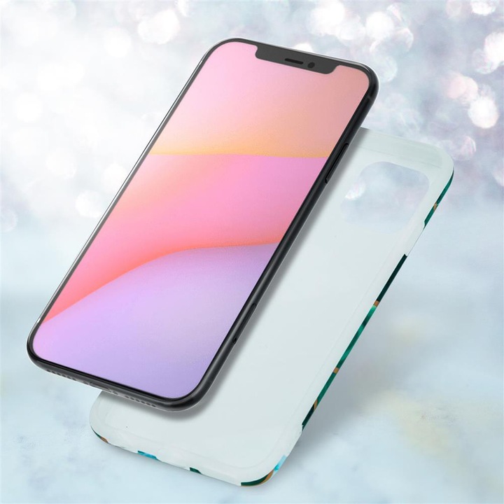 Actual product image Cadorabo IMD TPU Colorful Marble Cover (Apple iPhone 12, Realme 12 Pro+)