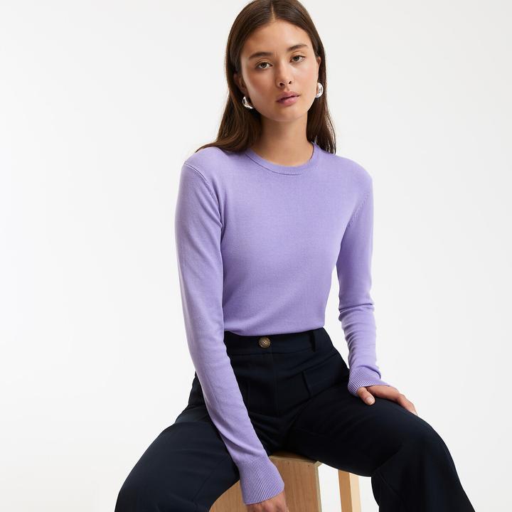 Immagine prodotto La Redoute Collections Pullover mit rundem Ausschnitt (S)
