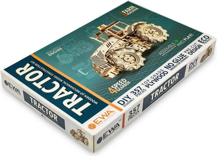Image du produit Eco Wood Art Tracteur - Kit de construction 3D en bois