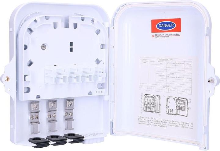 Image du produit Extralink Carol 8 Core Fiber Optic Distribution Box