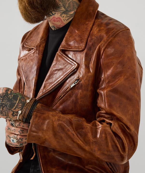 Immagine prodotto Joe Browns Biker Style Zip Up Leather Jacket (L)