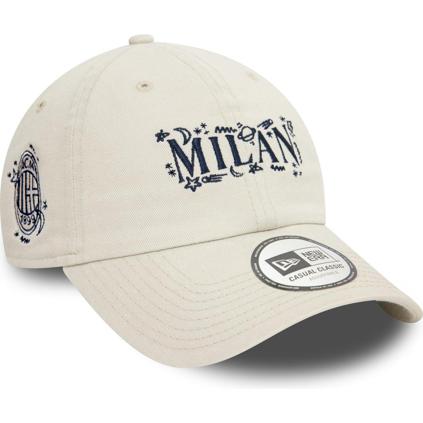 Thumbnail - New Era, Herren, Cap, 9Twenty Adjustable Cap - SCRIBBLE AC Mailand beige, Beige