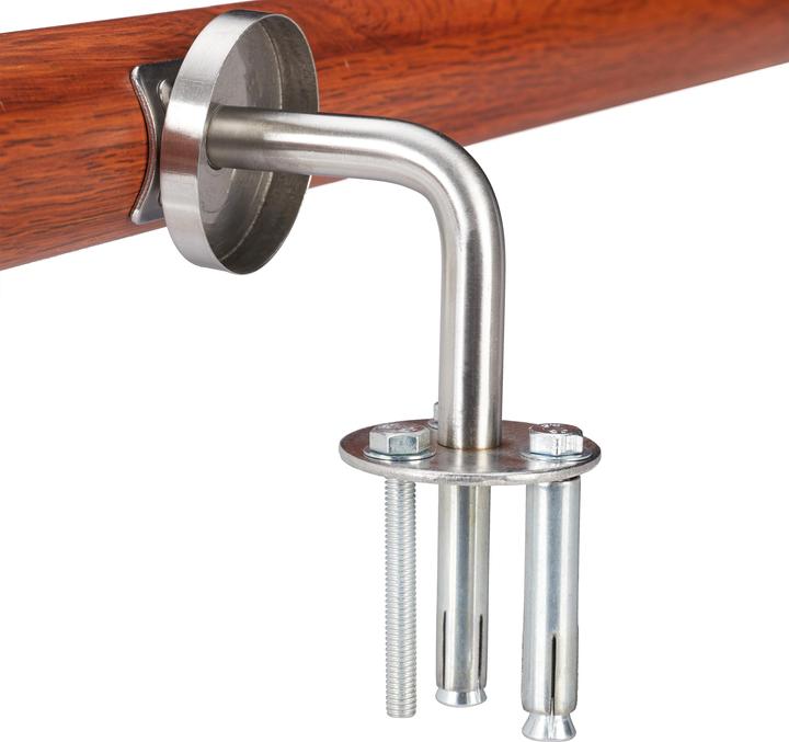 Actual product image Relaxdays Oak-Look Aluminium Handrail (Aluminium)