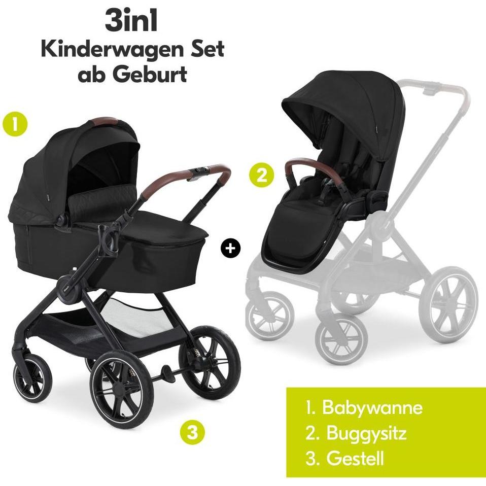 Thumbnail - Hauck, Kinderwagen, 3in1 Kinderwagen-Set Walk N Care Air Trio Kinderwagen 3 in 1