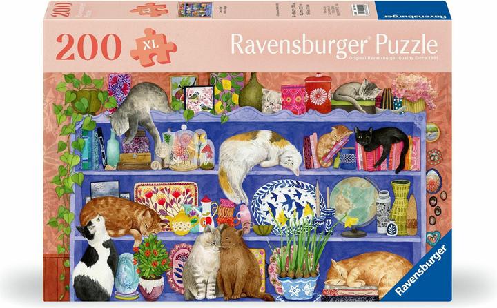 Produktbild Ravensburger Puzzle 12001367 - Katzen im Regal - Puzzle für ältere Menschen und Senioren, mit 200 (200 Teile)