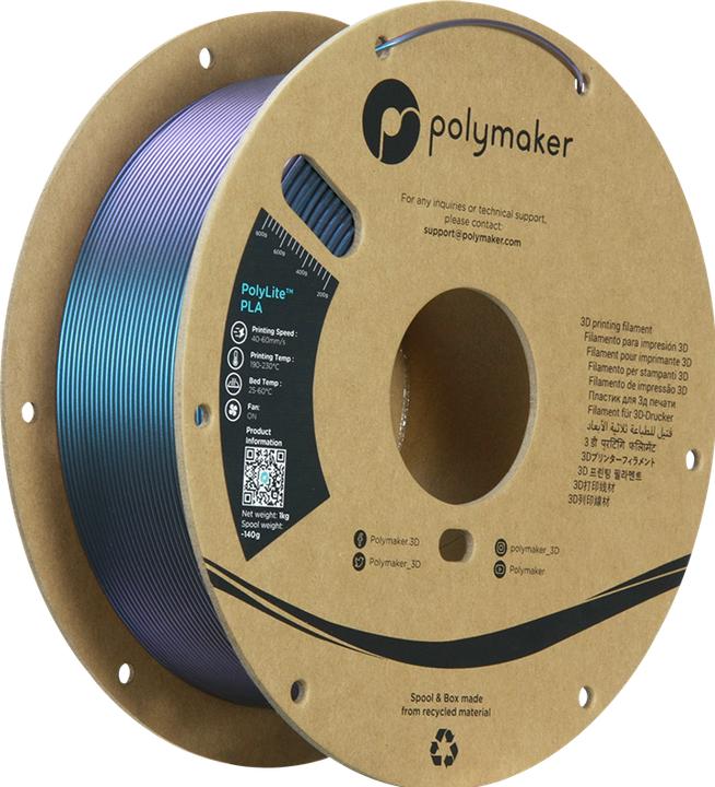 Produktbild Polymaker PolyLite PLA Starlight (PLA, 1.75 mm, 1000 g, Mehrfarbig)