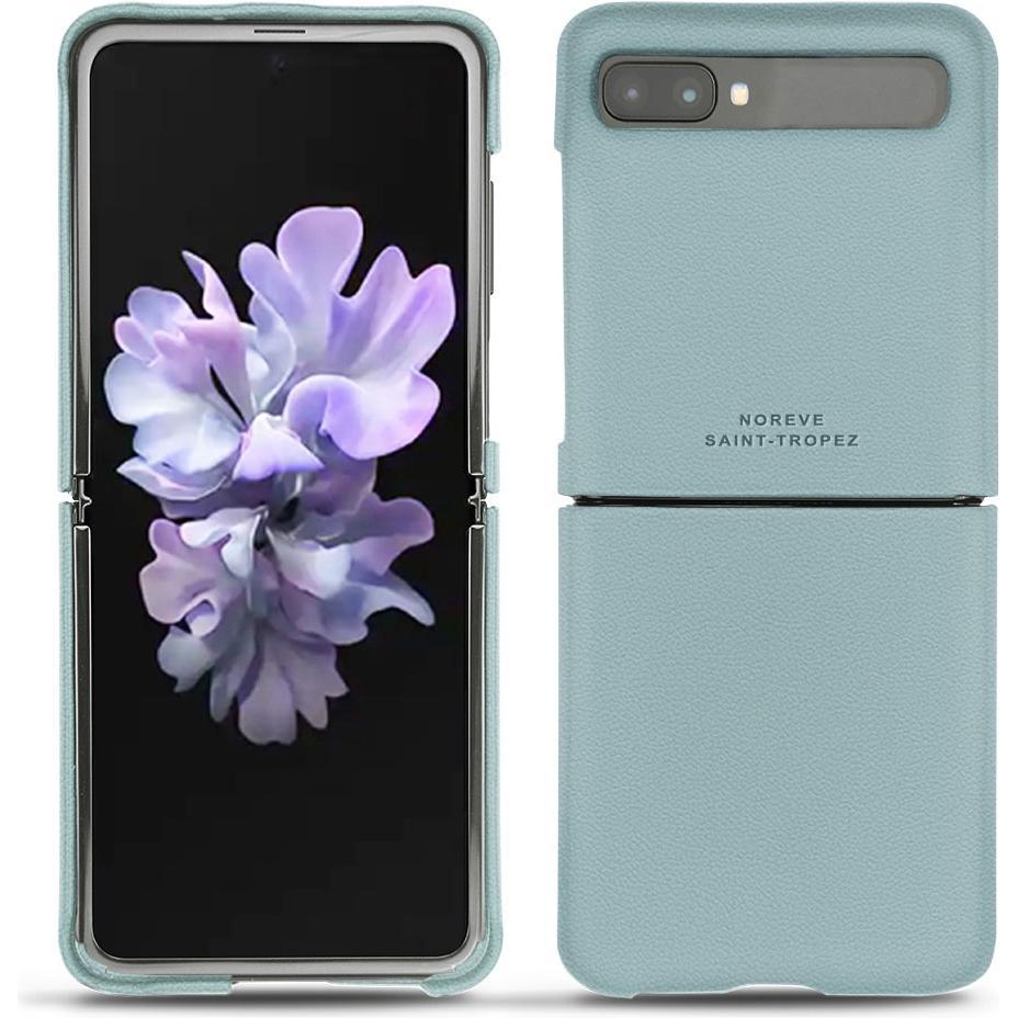 Noreve Lederschutzhülle (Samsung Galaxy Z Flip), Smartphone Hülle, Blau