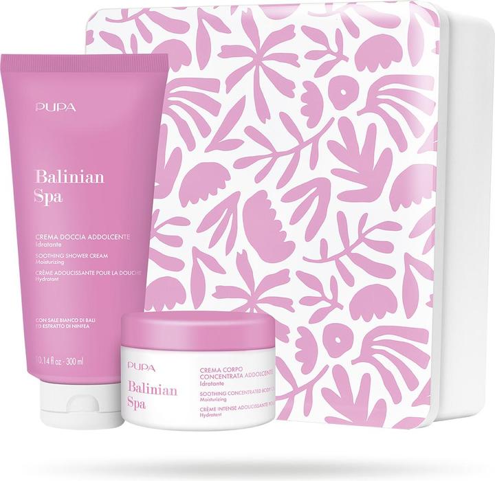 Pupa Milano Pupa Balinian Spa Kit 1 mit konzentrierter, weichmachender Körpercreme 150ml und Duschcreme 300ml (Körperpflegeset)