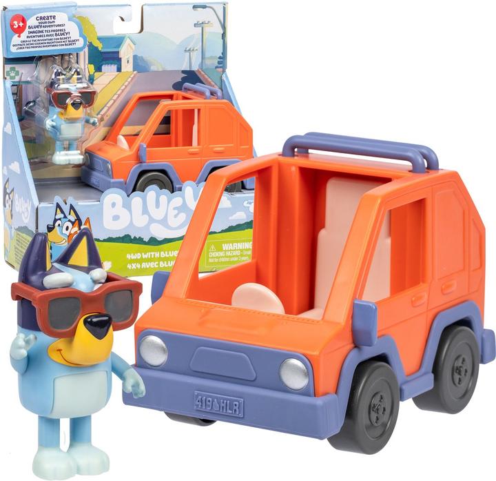 Actual product image Bluey Auto 4X4 Mit Figur