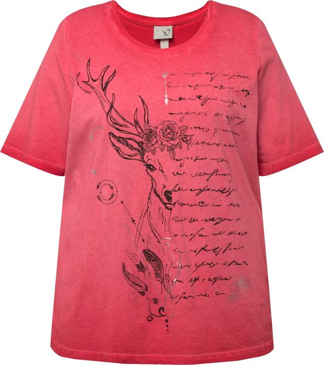 Actual product image Ulla Popken Script Lettering Short Sleeve Graphic Tee (50, 52)