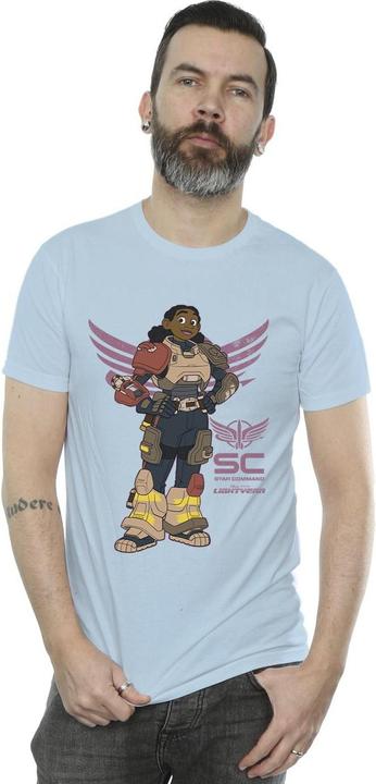 Actual product image Disney Mens Lightyear Izzy Star Command T-Shirt (XL)