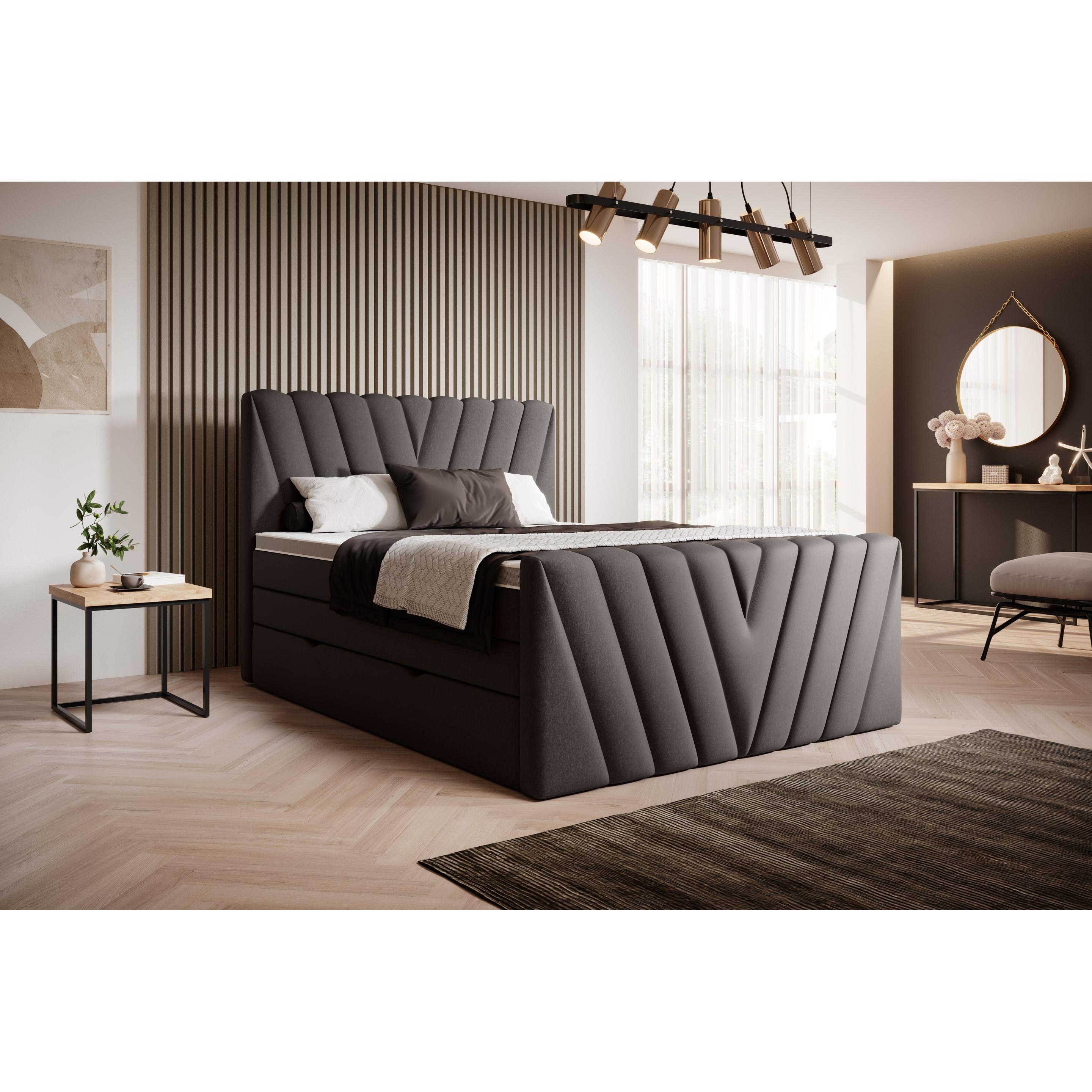 ELTAP, Bett, Candice mit Stauraum (160 x 200 cm)