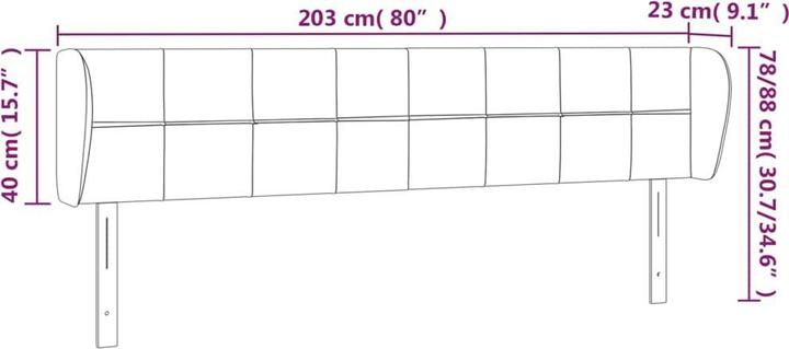 Actual product image vidaXL Kataleya (203 x 23 x 88 cm)