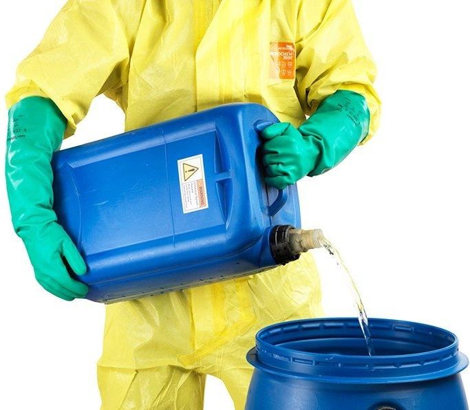 Actual product image Ansell Chemical protective gloves Nitrll Long AlphaTec® Solvex® (M)