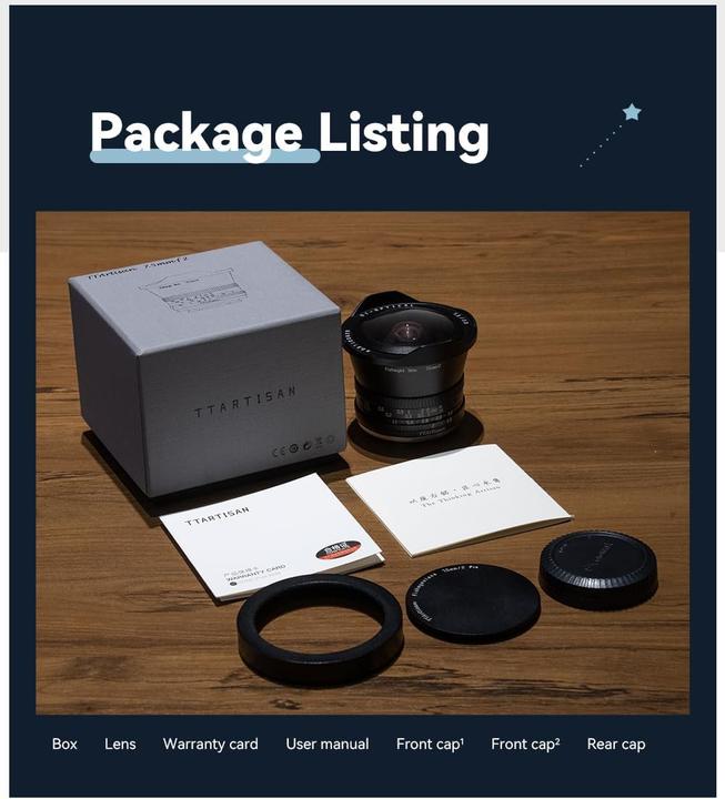 Produktbild TTArtisan 7.5 mm, f/2.0 (Micro Four Thirds, APS-C / DX)