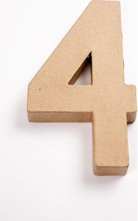 Actual product image Creativ Company Cardboard numbers 4 large