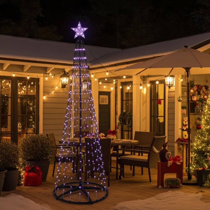 Produktbild H & S Collection Weihnachtsbaum Kegelform, 570 LEDs, 300 cm