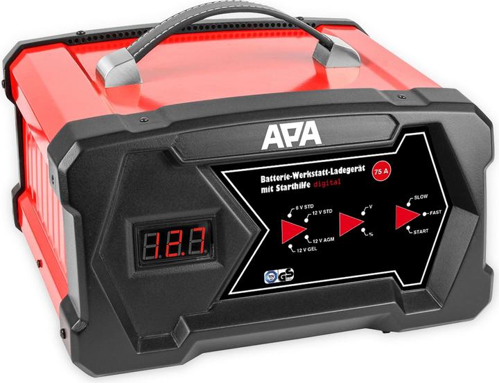 Image du produit APA Chargeur d'atelier numérique (12V, 6V, 12 A)