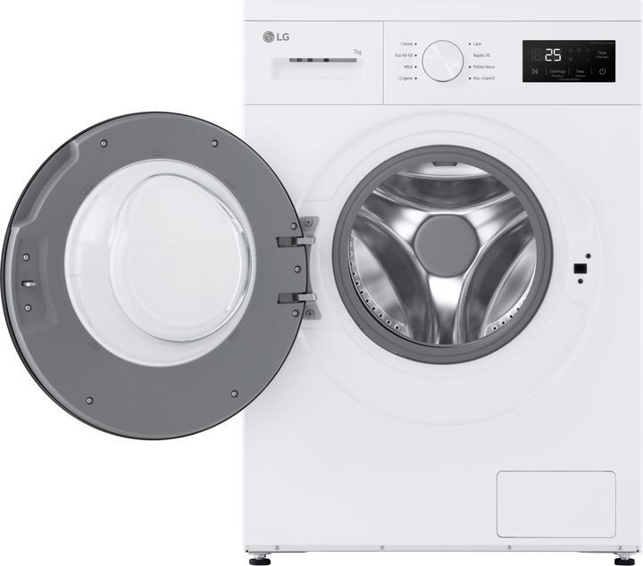 Actual product image LG Lavatrice Slim 7 kg Classe A 1400 giri Vapore (7 kg, Left)