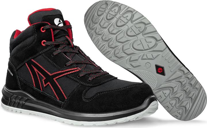 Actual product image Albatros CLIFTON MID SRC 638700210000038 Safety boot S3 Shoe size (EU): 38 Black, Red 1 (S3, 38)