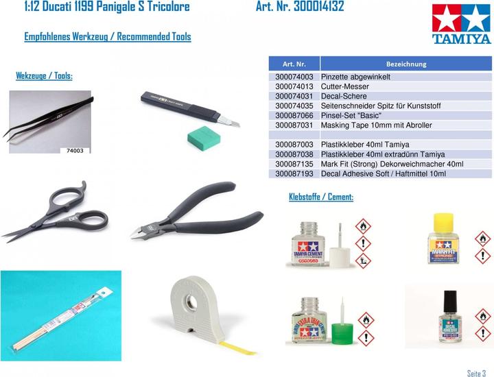 Produktbild Tamiya Ducati 1199 Panigale S Tricolore