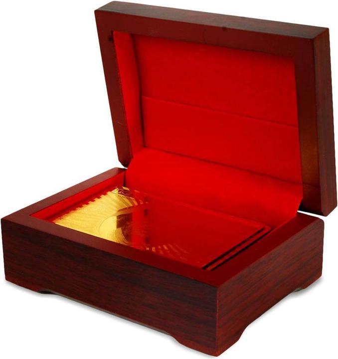 Immagine prodotto Mikamax Scatola regalo con carte da gioco dorate