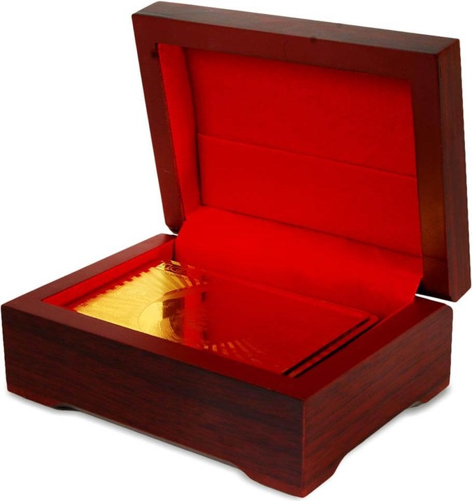 Actual product image Mikamax Gold Playing Cards Gift Box