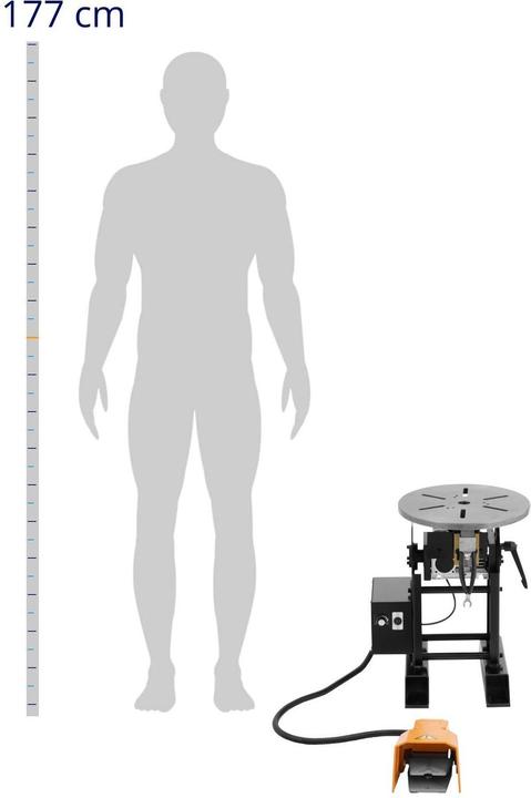 Actual product image MSW Welding Turntable - 350 kg - 0-135° table tilt - foot pedal