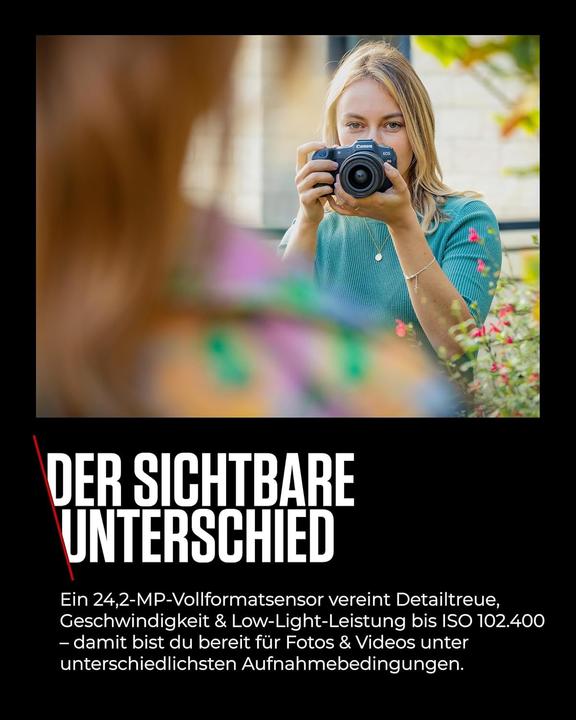 Actual product image Canon EOS R8 (EU) (24.20 Mpx, Full frame)