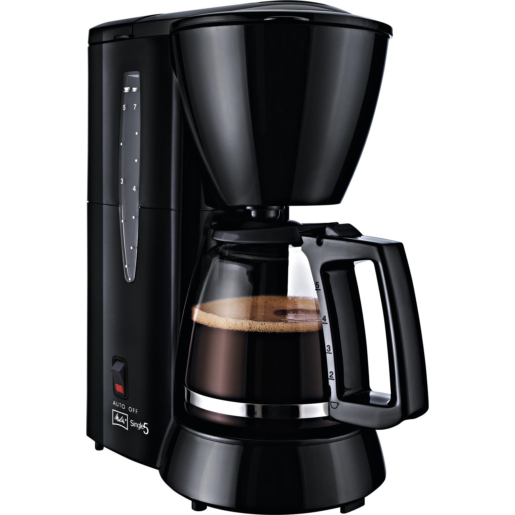 Melitta Single 5, Filterkaffeemaschine, Schwarz