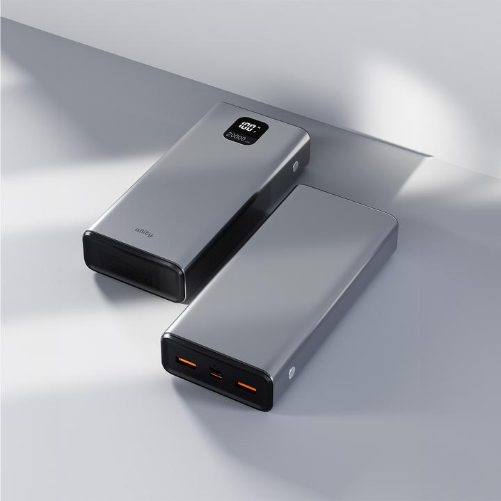 Produktbild Allity power bank APB-100 PD QC 22.5W 20000 mAh gray (20000 mAh, 22.50 W)