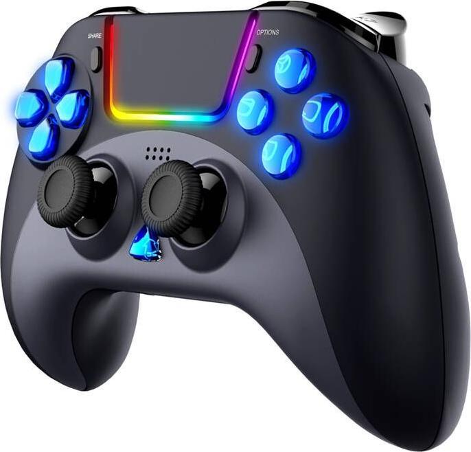 Produktbild iPega PG-P4023B wireless controller / GamePad PS4 touchpad (black) (Windows, PC, PS5, iOS, PS4)