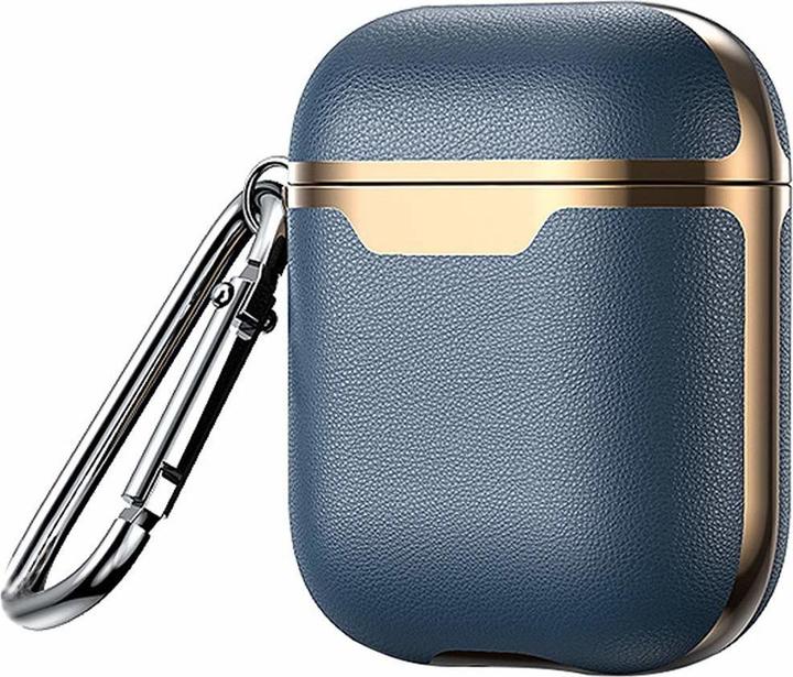 Produktbild JTI Schutzhülle für AirPods Case - Blau / Gold (Ladecase Hülle)
