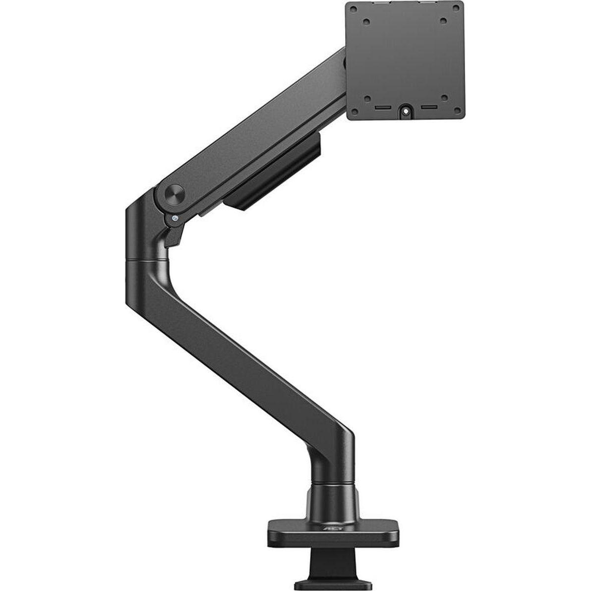 ACT Braccio per monitor singolo da ufficio premium, con molla a gas (Tavolo, 49", 20 kg), Supporto per monitor, Nero