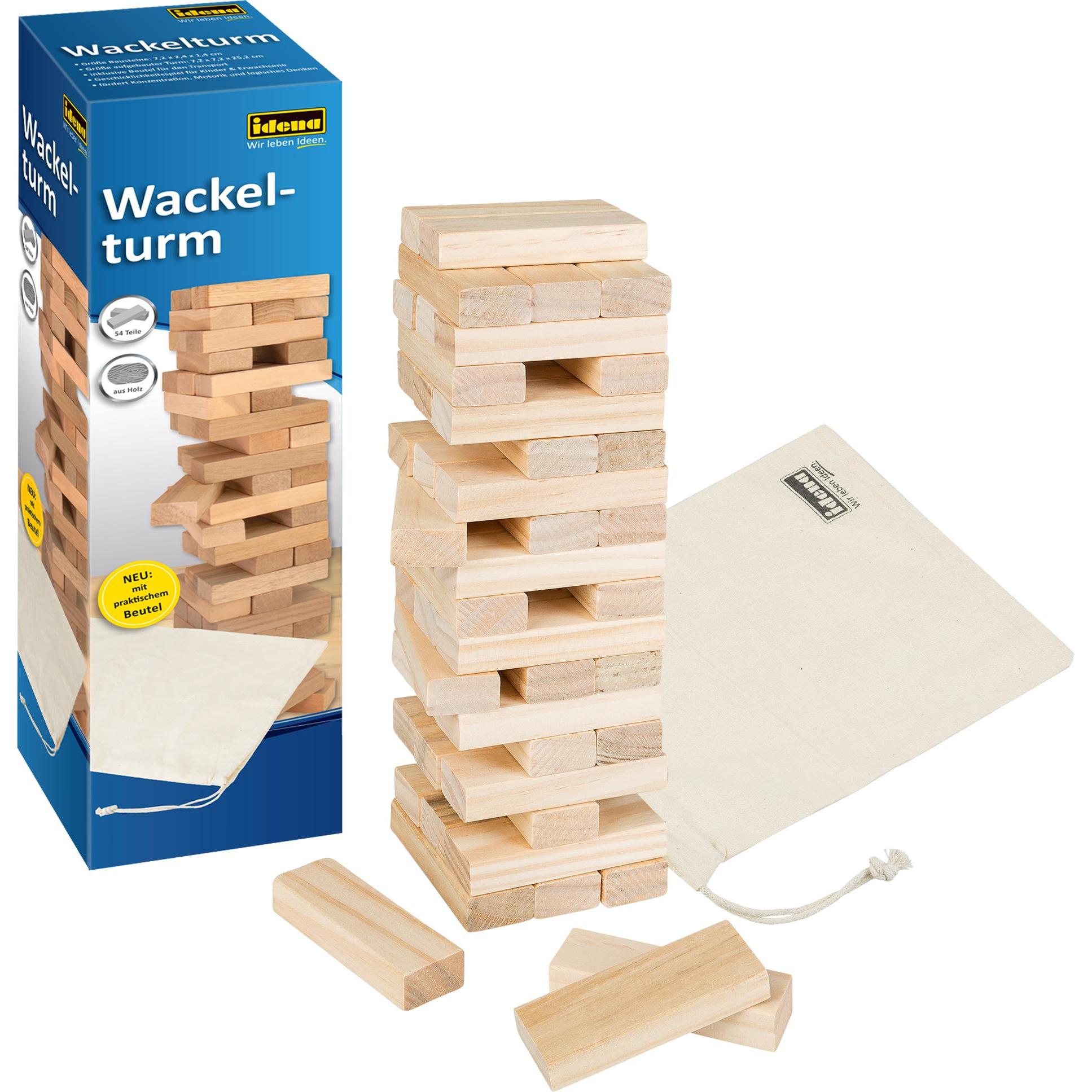 Idena Wackelturm 26x8x8cm Holz FSC100%