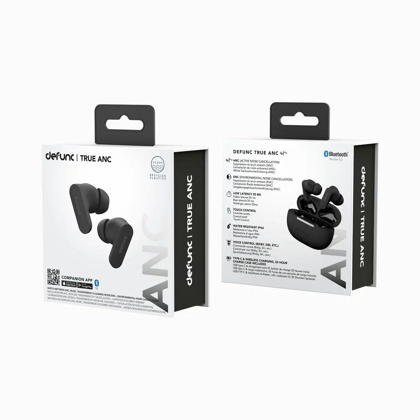 Thumbnail - Defunc True Anc Earbuds, In-Ear, Wireless, Black (ANC, 25 h, Kabellos), Kopfhörer, Schwarz