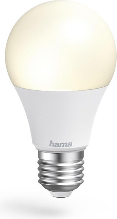 Produktbild Hama WLAN-LED-Lampe, E27, 8,5W, RGBW, dimmbar, Birne, Sprach-/App-Steuerung, 3St (E27, 806 lm, 3 x)