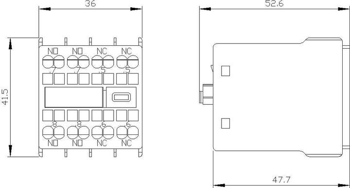 Produktbild Siemens 22U Auxiliary Switch Block