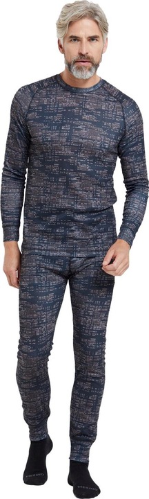 Actual product image Mountain Warehouse Mens Talus Dash Print Thermal Bottoms (M)