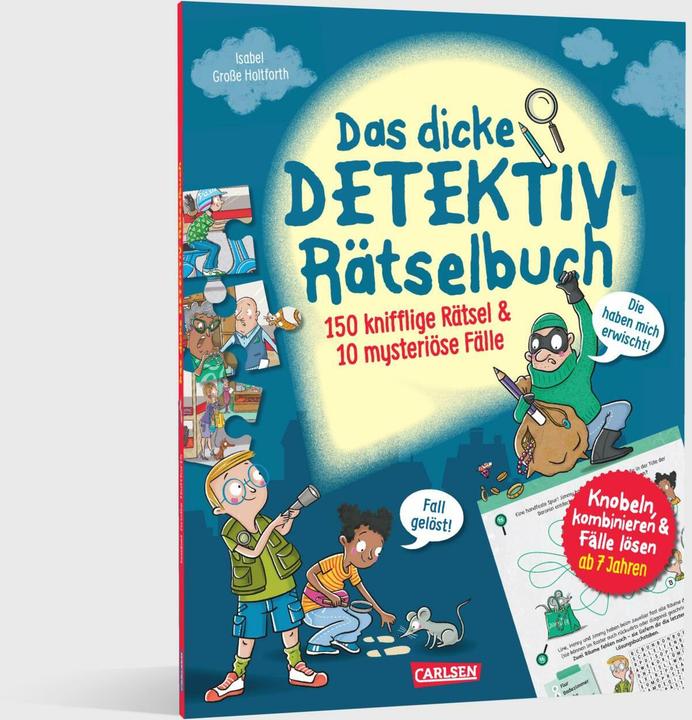Produktbild Das dicke Detektiv-Rätselbuch (Deutsch, Isabel Grosse Holtforth, 2025)