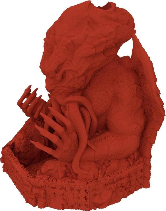 Produktbild Feldherr Fates End Cthulhu Würfelturm, kirschrot, 3D gedruckt für Tabletop (Kunststoff)