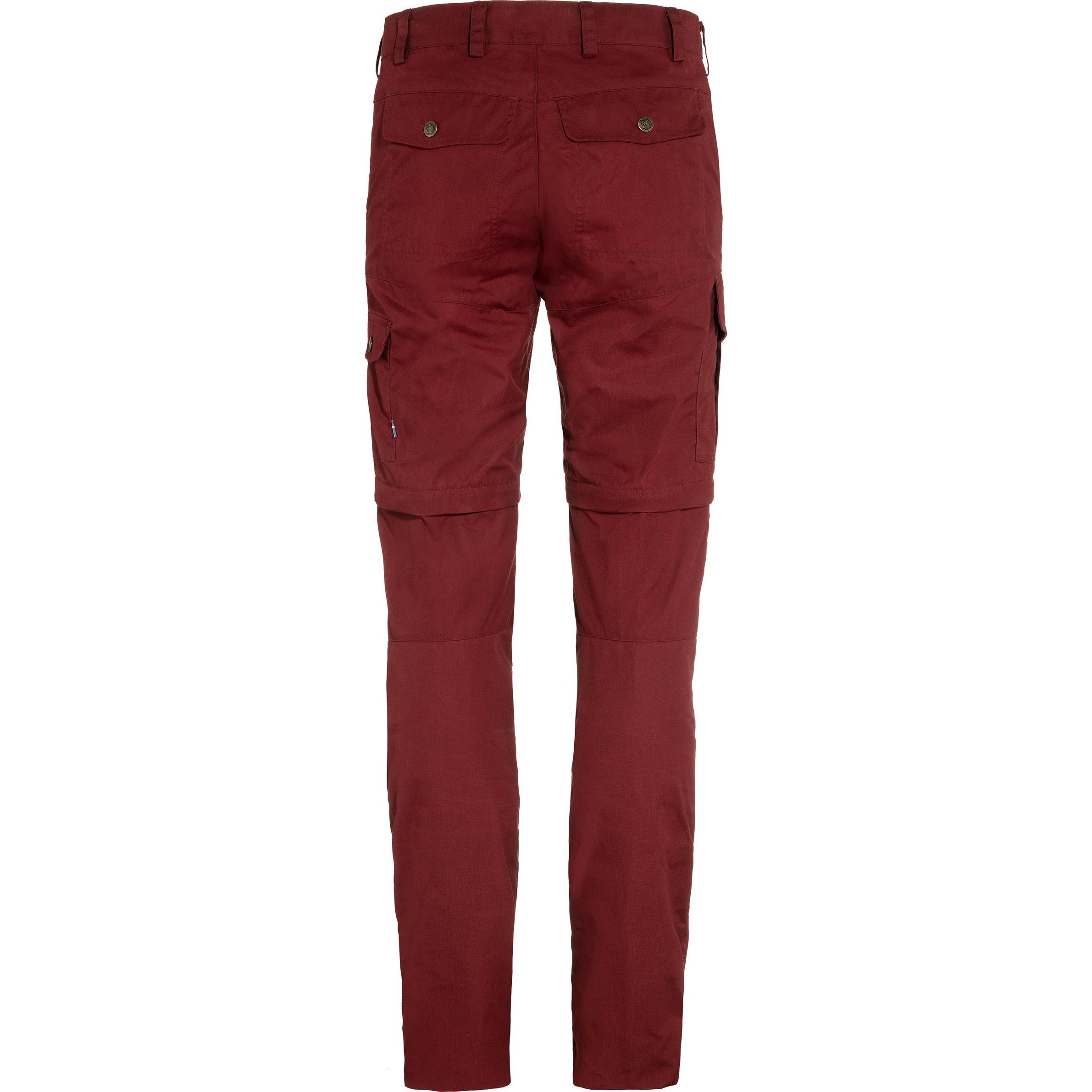 Fjällräven, Damen, Outdoorhose, Karla Pro Zip-off Trousers W (36), Rot, 36