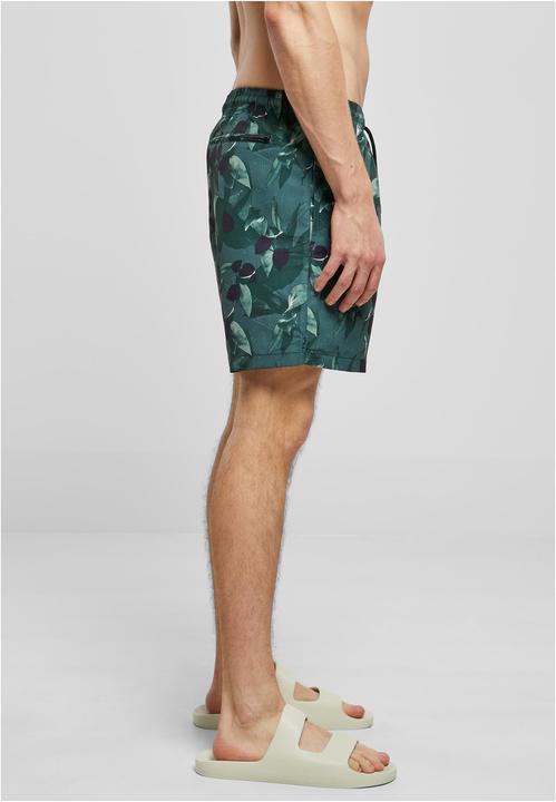 Image du produit Urban Classics Pattern Swim Shorts greenleafs S (S)